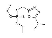 diethoxy-[(5-propan-2-yl-1,3,4-oxadiazol-2-yl)methylsulfanyl]-sulfanylidene-λ5-phosphane结构式