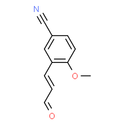 Benzonitrile, 4-methoxy-3-[(1E)-3-oxo-1-propenyl]- (9CI)结构式