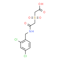 2-((2-[(2,4-DICHLOROBENZYL)AMINO]-2-OXOETHYL)SULFONYL)ACETIC ACID Structure