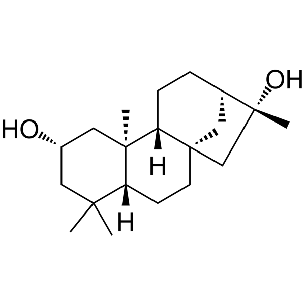 ent-Kaurane-2α,16β-diol Structure