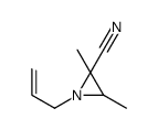 2-Aziridinecarbonitrile,2,3-dimethyl-1-(2-propenyl)-(9CI) Structure