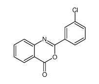 2-(3-chlorophenyl)-3,1-benzoxazin-4-one结构式