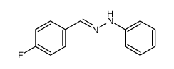 4-fluorobenzaldehyde phenylhydrazone Structure