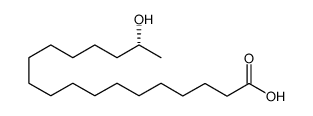 (17R)-17-hydroxystearic acid结构式