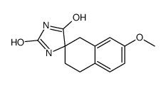 7-Methoxyspiro[tetralin-2,4'-imidazolidine]-2',5'-dione结构式