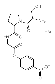 Glycine,N-(1-L-seryl-L-prolyl)-, 4-nitrophenyl ester, monohydrobromide (9CI) structure