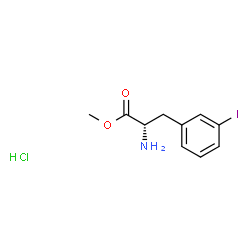 3-iodo- L-Phenylalanine methyl ester, hydrochloride结构式