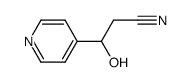 4-Pyridinepropanenitrile,beta-hydroxy-(9CI) structure