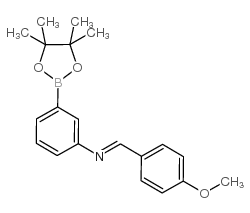 3-(4-羟甲基亚甲胺基)苯硼酸频哪醇酯结构式