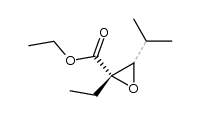 ethyl ester of the 2-ethyl-3-isopropyl-2,3-epoxypropionic acid结构式