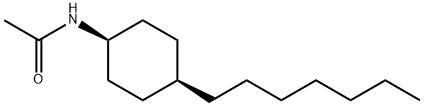 n-acetyl-4-n-heptylcyclohexylamine结构式
