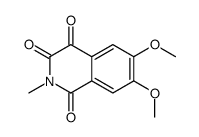 6,7-dimethoxy-2-methylisoquinoline-1,3,4-trione结构式