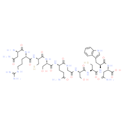H-Asn-Arg-Cys-Ser-Gln-Gly-Ser-Cys-Trp-Asn-OH (Disulfide bond)结构式