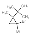 2-(2,2-dibromo-1-methyl-cyclopropyl)-2-methyl-propane结构式
