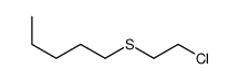 1-(2-chloroethylsulfanyl)pentane结构式