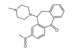 5-(4-methylpiperazin-1-yl)-3-methylsulfinyl-5,6-dihydrobenzo[b][1]benzothiepine 11-oxide Structure