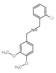 N-[(2-chlorophenyl)methyl]-1-(3,4-dimethoxyphenyl)methanamine结构式