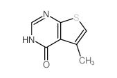 5-甲基-3,4-二氢噻吩并[2,3-D]嘧啶-4-酮结构式