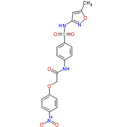 N-{4-[(5-Methyl-1,2-oxazol-3-yl)sulfamoyl]phenyl}-2-(4-nitrophenoxy)acetamide Structure