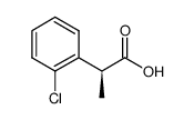 (S)-2-(2-chlorophenyl)propanoic acid结构式