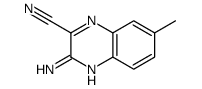 3-amino-7-methylquinoxaline-2-carbonitrile结构式