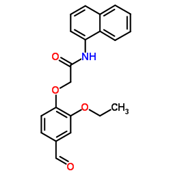 2-(2-Ethoxy-4-formylphenoxy)-N-(1-naphthyl)acetamide结构式