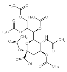 (2R,4S,5R,6R)-5-acetamido-2,4-diacetyloxy-6-[(1S,2R)-1,2,3-triacetyloxypropyl]oxane-2-carboxylic acid picture