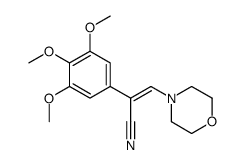 3,4,5-trimethoxy-α-(morpholinomethylene)phenylacetonitrile Structure