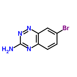 3-氨基-7-溴-1,2,4-苯并三嗪结构式