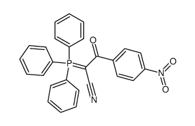 [(4-Nitro-benzoyl)-cyan-methylen]-triphenylphosphoran结构式