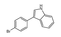 3-(4-Bromophenyl)-1H-indole Structure