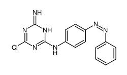 6-chloro-2-N-(4-phenyldiazenylphenyl)-1,3,5-triazine-2,4-diamine结构式