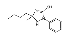 5-butyl-5-methyl-2-phenyl-1,2,4-triazolidine-3-thione Structure