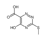 1,2,4-Triazine-6-carboxylic acid, 2,5-dihydro-3-(Methylthio)-5-oxo结构式