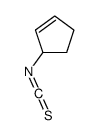 3-isothiocyanatocyclopentene Structure