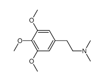 3,4,5-Trimethoxy-N,N-dimethylbenzeneethanamine结构式
