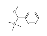 (methoxy(trimethylsilyl)methyl)benzene结构式