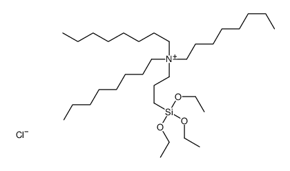 trioctyl(3-triethoxysilylpropyl)azanium,chloride结构式