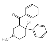 (4-hydroxy-1-methyl-4-phenyl-3-piperidyl)-phenyl-methanone Structure