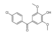 (4-chlorophenyl) (4-hydroxy-3,5-dimethoxyphenyl) ketone Structure