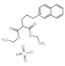 diethyl 2-(3-isoquinolin-2-ium-2-ylpropyl)propanedioate,perchlorate结构式