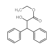 ethyl 2-hydroxy-3,3-diphenyl-propanoate structure