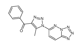 (5-methyl-1-tetrazolo[1,5-b]pyridazin-6-yl-1H-[1,2,3]triazol-4-yl)-phenyl-methanone Structure