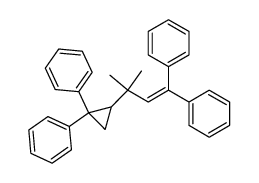 3-(2,2-Diphenylcyclopropyl)-3-methyl-1,1-diphenyl-1-buten Structure