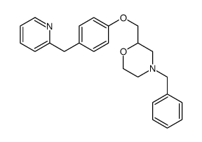 4-benzyl-2-[[4-(pyridin-2-ylmethyl)phenoxy]methyl]morpholine Structure