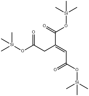 (E)-1-Propene-1,2,3-tris(carboxylic acid trimethylsilyl) ester结构式