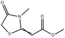 (3-Methyl-4-oxothiazolidin-2-ylidene)acetic acid methyl ester结构式