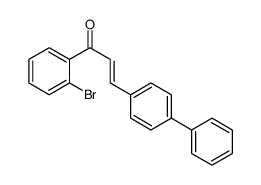 1-(2-bromophenyl)-3-(4-phenylphenyl)prop-2-en-1-one结构式