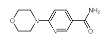 3-Pyridinecarboxamide,6-(4-morpholinyl)- structure