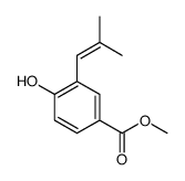 methyl 4-hydroxy-3-(2-methylprop-1-enyl)benzoate Structure